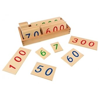 AHAP RAKAM KARTLARI - LARGE WOODEN NUMBER CARDS WITH BOX (1-1000)